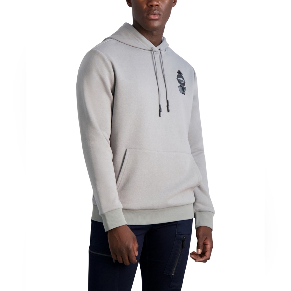 Karl Lagerfeld Paris Men's Logo Hoodie - Grey - Size S